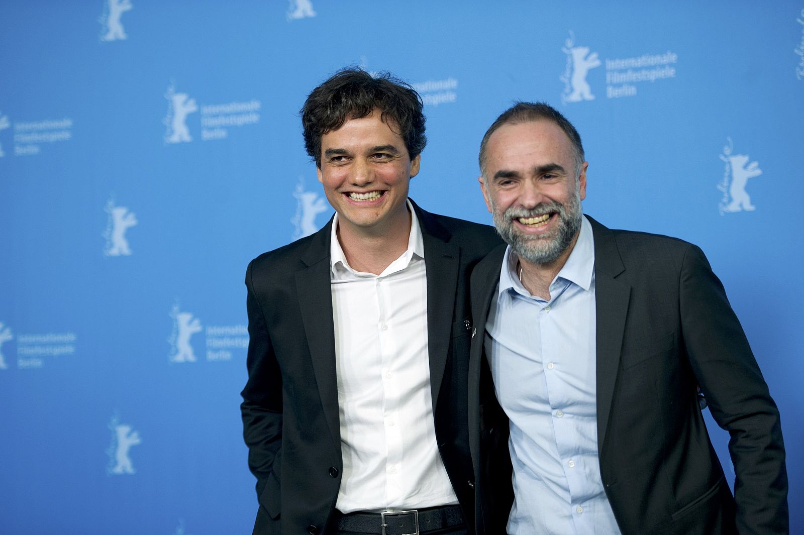 El director Karim Ainouz y el actor Wagner Moura.