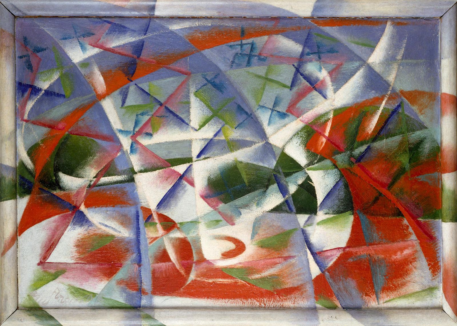 'Velocidad abstracta + sonidos (Velocità astratta + rumore)', de Giacomo Balla (1913¿14)