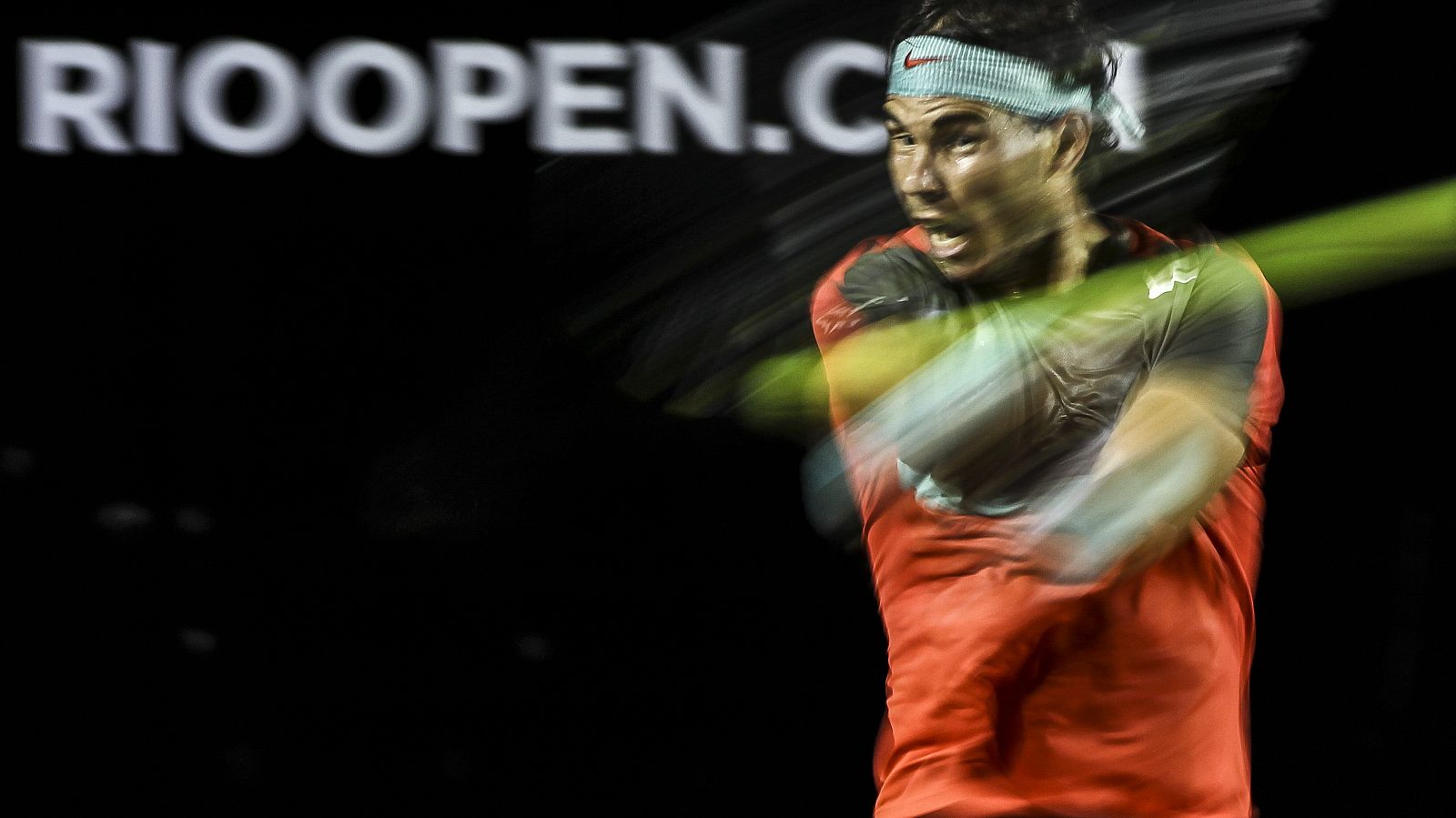 Imagen del tenista español Rafael Nadal durante el torneo brasileño.