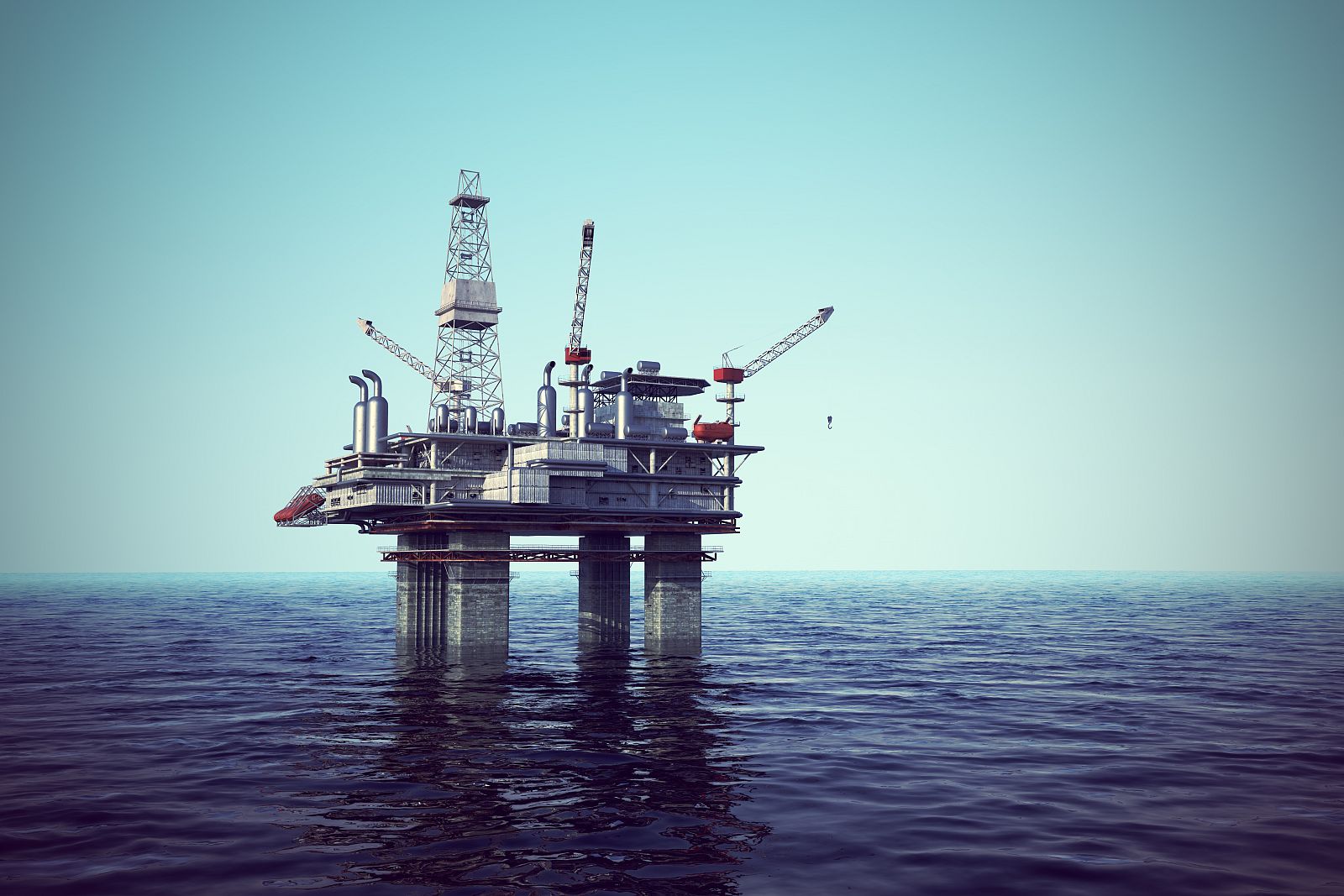 Plataforma de petróleo en el Mar del Norte