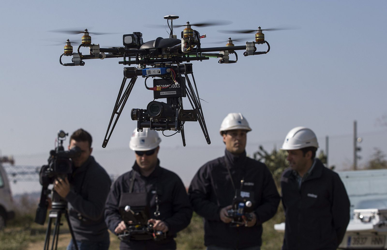 Presentación de los drones que Endesa utiliza para comprobar el estado de la red eléctrica.