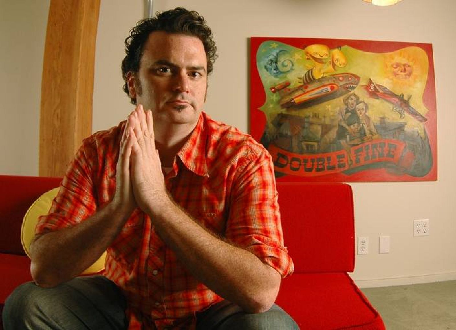 El diseñador de videojuegos estadounidense Tim Schafer.