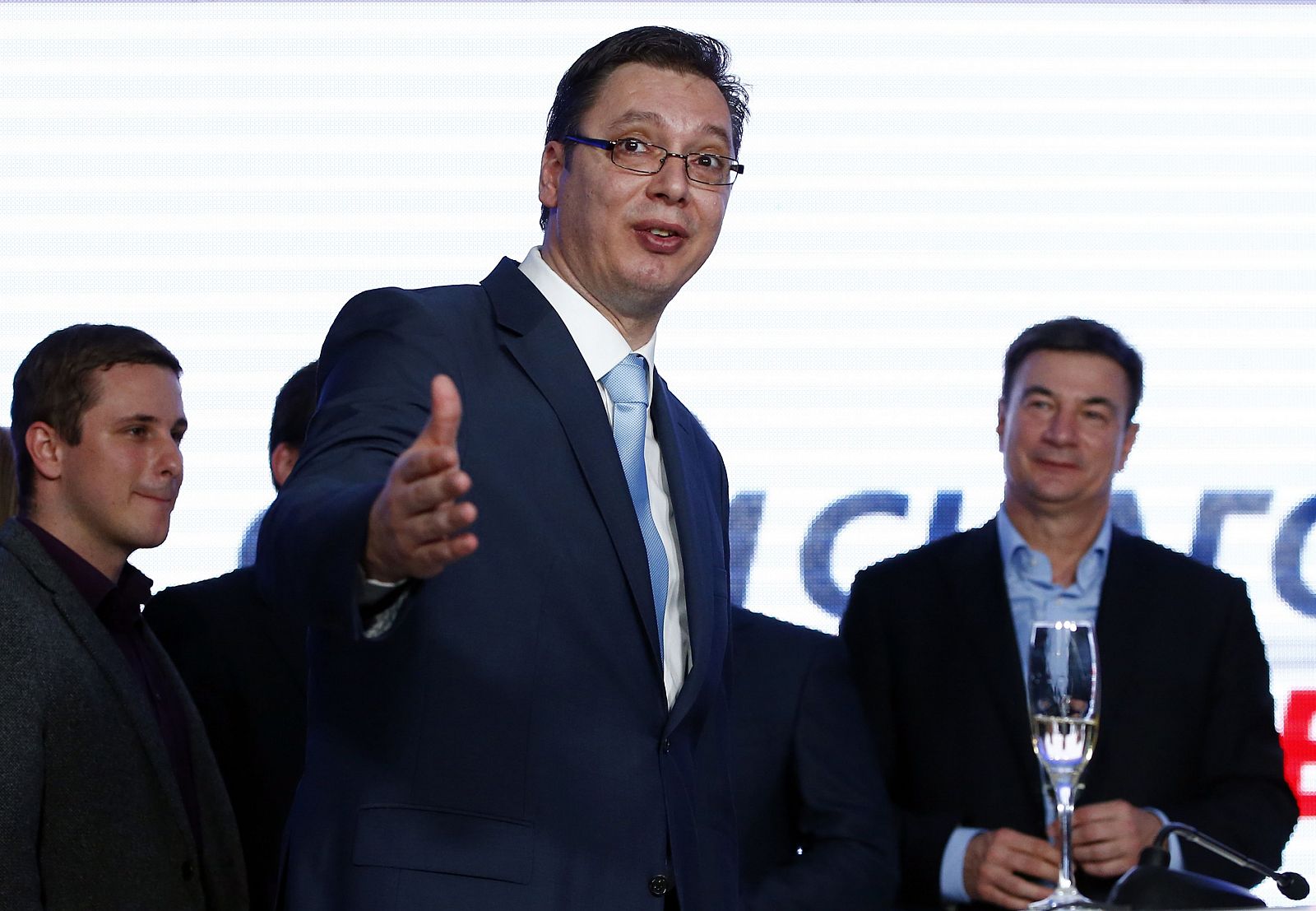 El líder del Partido Progresista Serbio (SNS, de centroderecha), Aleksandar Vucic.