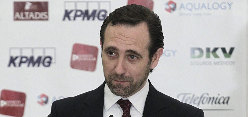 El presidente de Baleares, José Ramón Bauzá, durante un desayuno informativo organizado en Madrid por Europa Press.