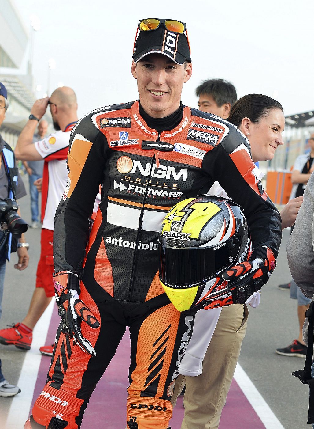 El piloto español del equipo NGM Forward Racing de MotoGP, Aleix Espargaró.