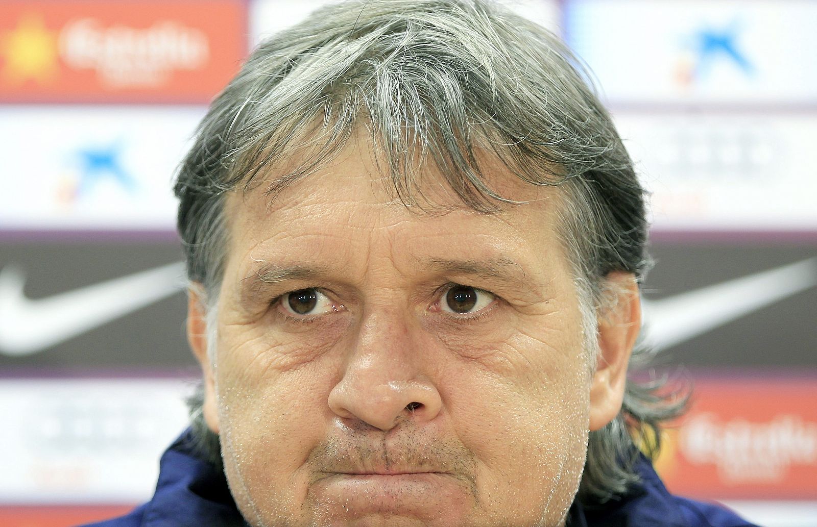 El entrenador del FC Barcelona, Gerardo "Tata" Martino.