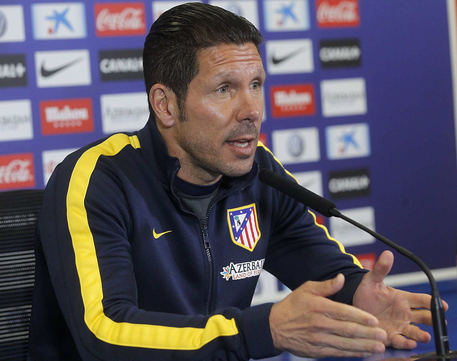 El entrenador argentino del Atlético de Madrid, Diego Simeone.