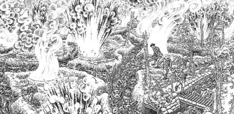 Fragmento de una viñeta de 'La Gran guerra', de Joe Sacco