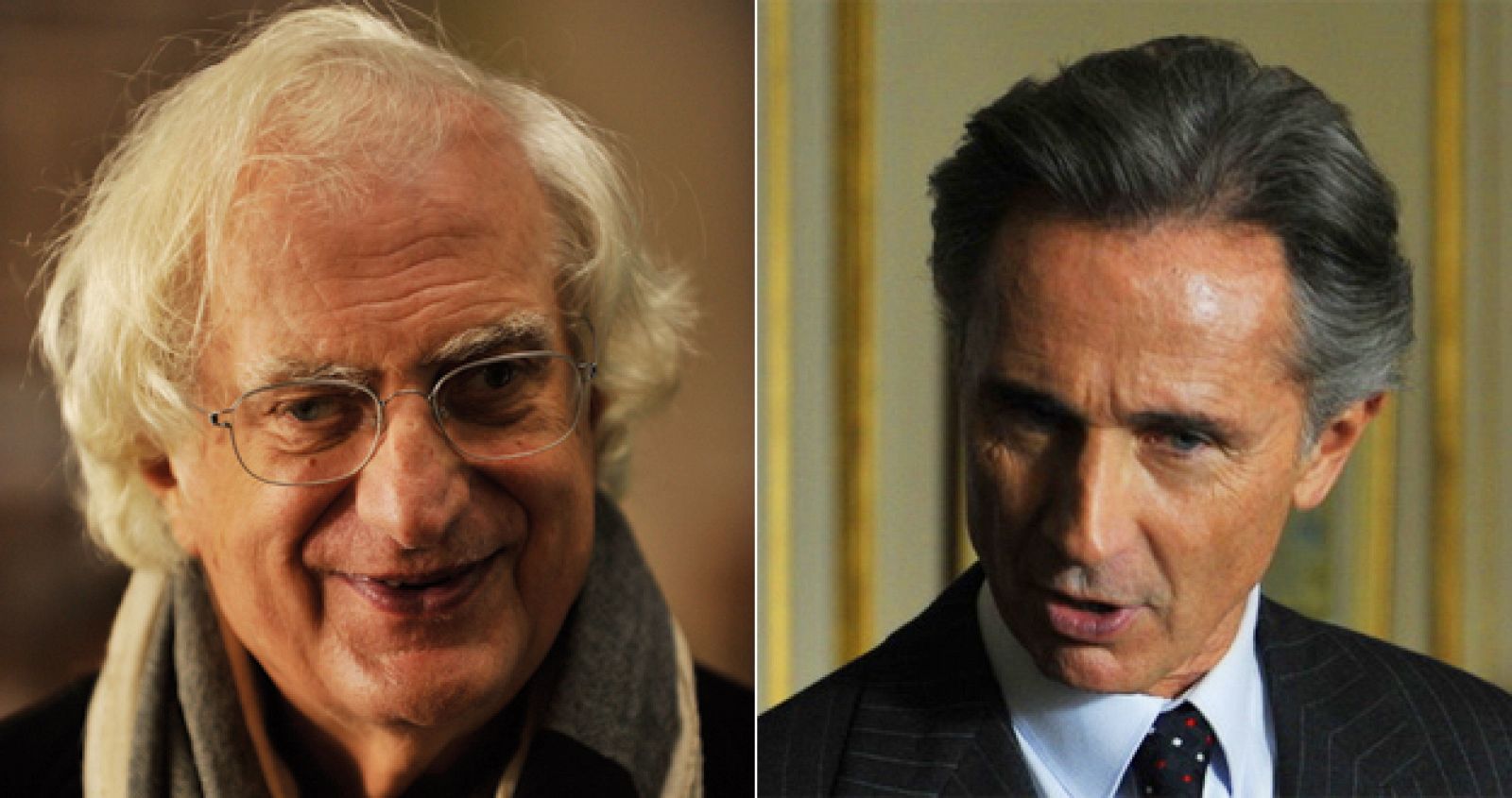 El director Bertrand Tavernier y el actor Thierry Lhermitte, que interpreta una parodia de Dominique de Villepin.