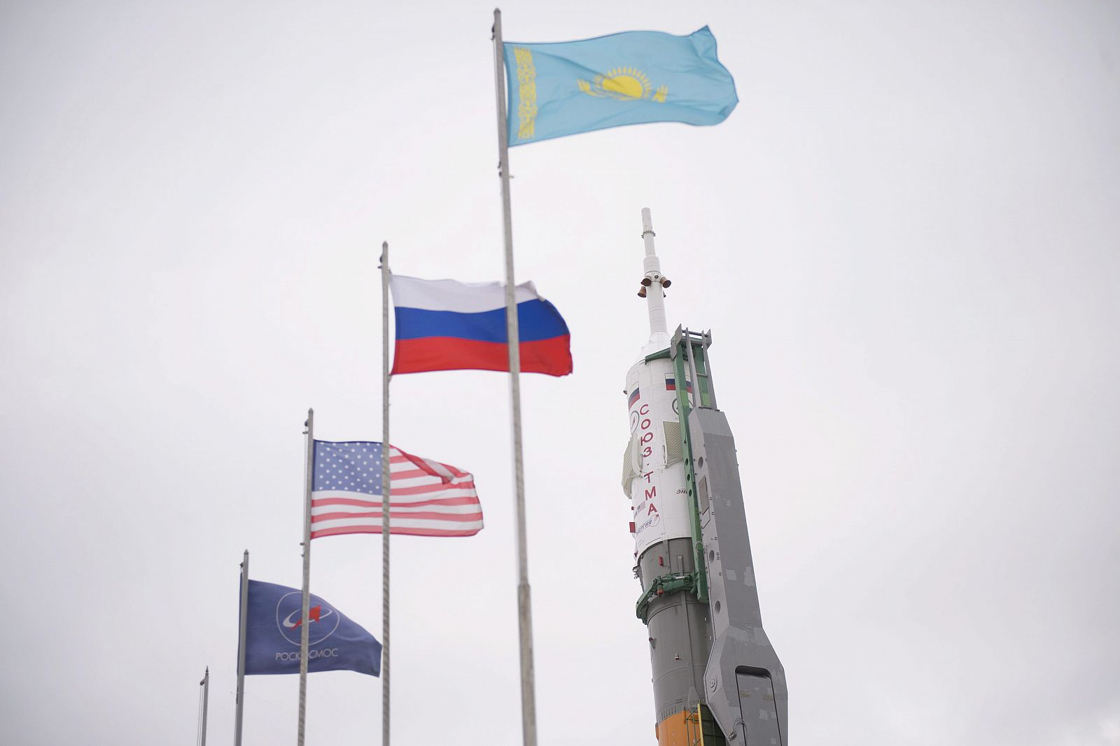 Imagen del lanzamiento de la Soyuz TMA-12M spacecraft en Kazajistan