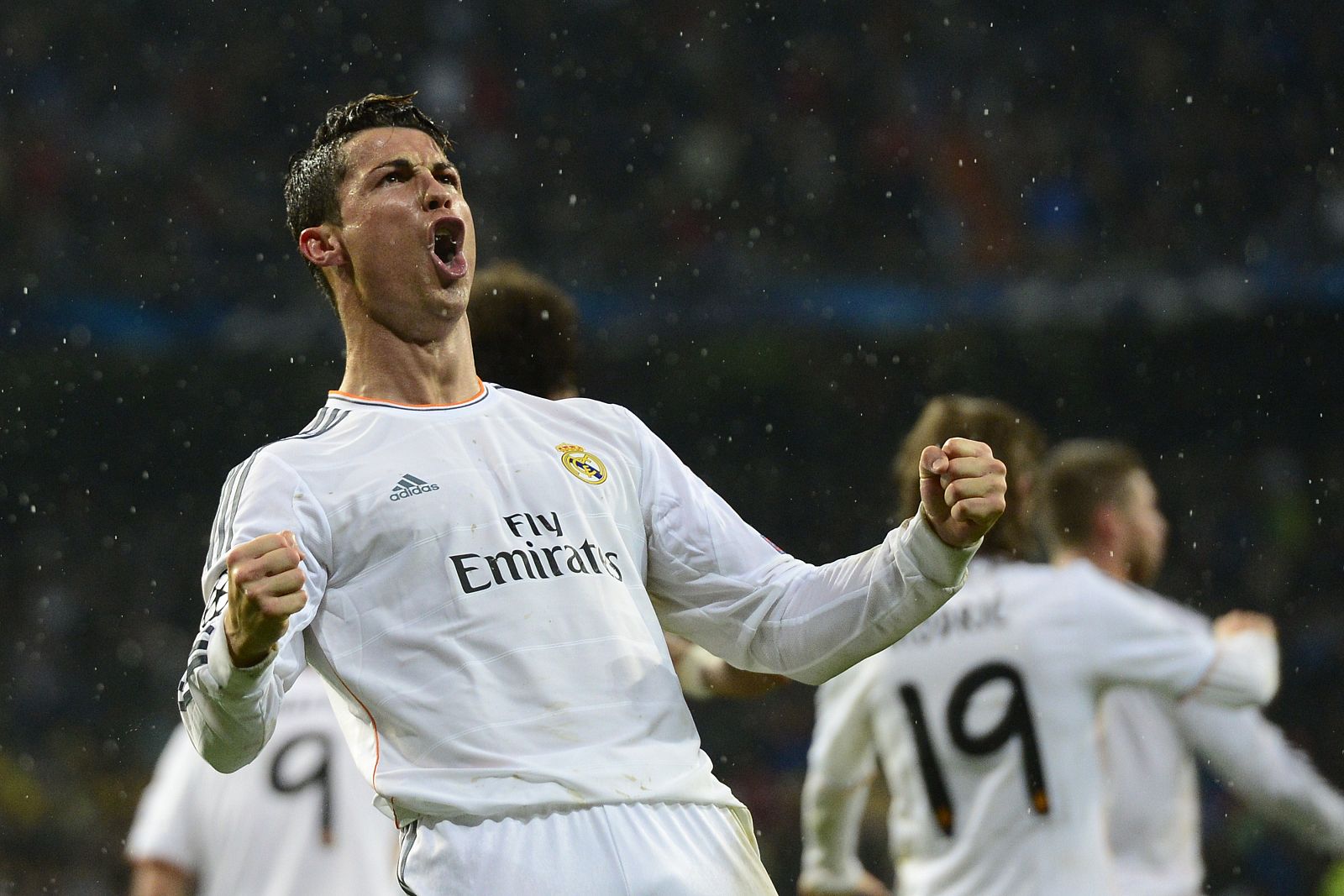 Cristiano Ronaldo celebra su gol ante el Borussia en la ida
