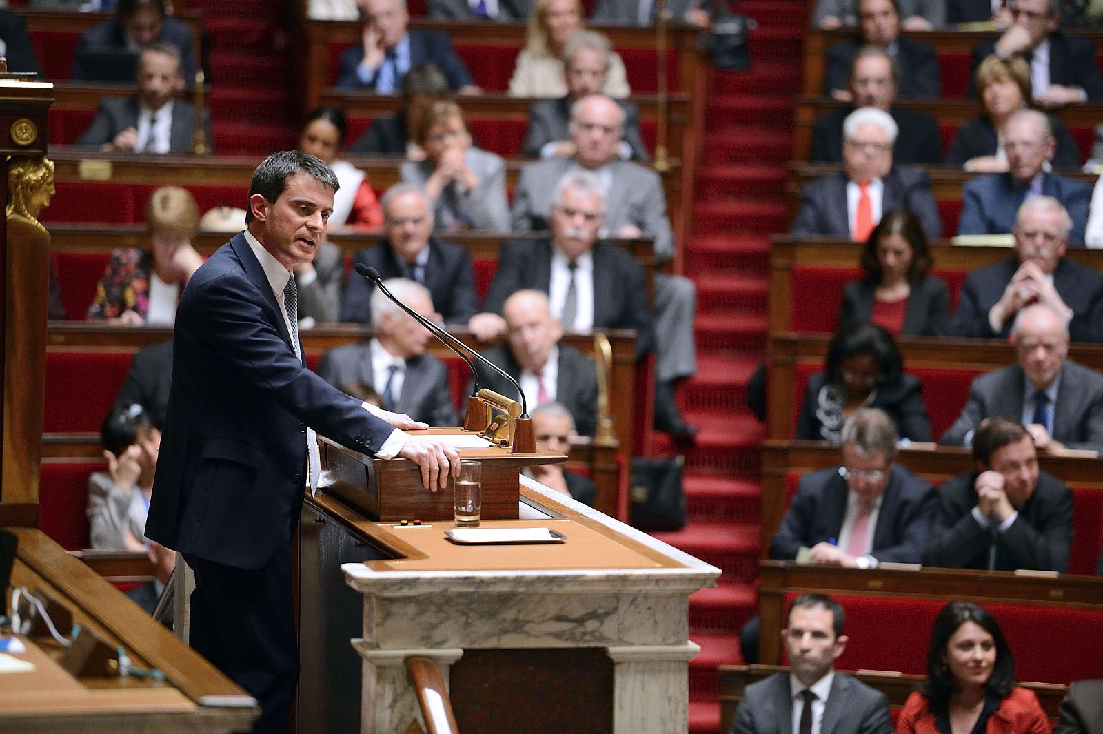 Manuel Valls, en la Asamblea Nacional francesa el pasado 8 de abril.