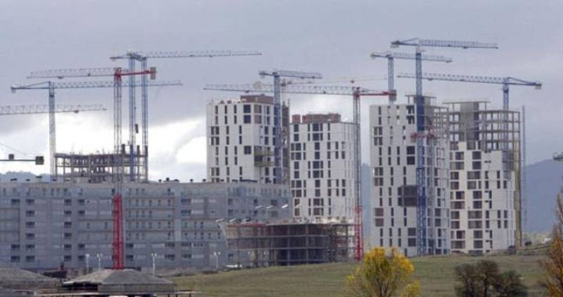 Obras en marcha de bloques de viviendas 