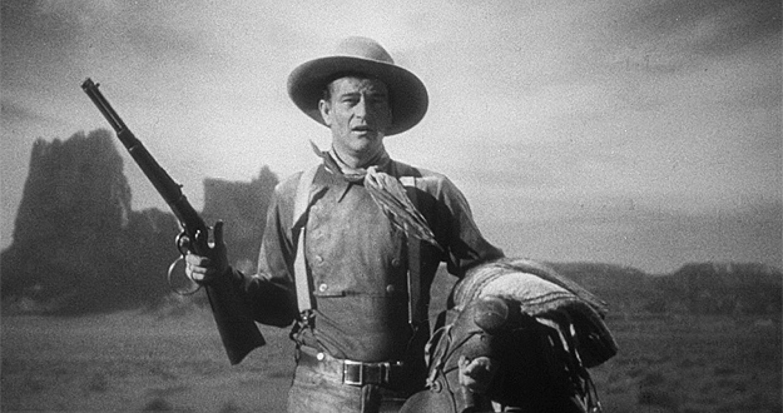 John Wayne el 'La diligencia', de John Ford, inspirada 'Bola de sebo' de Guy de Maupassant