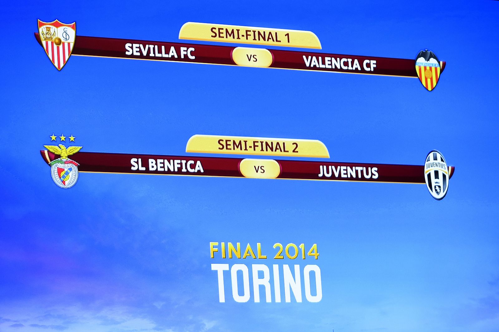 Imagen de los emparejamientos de semifinales de la Europa League 2014