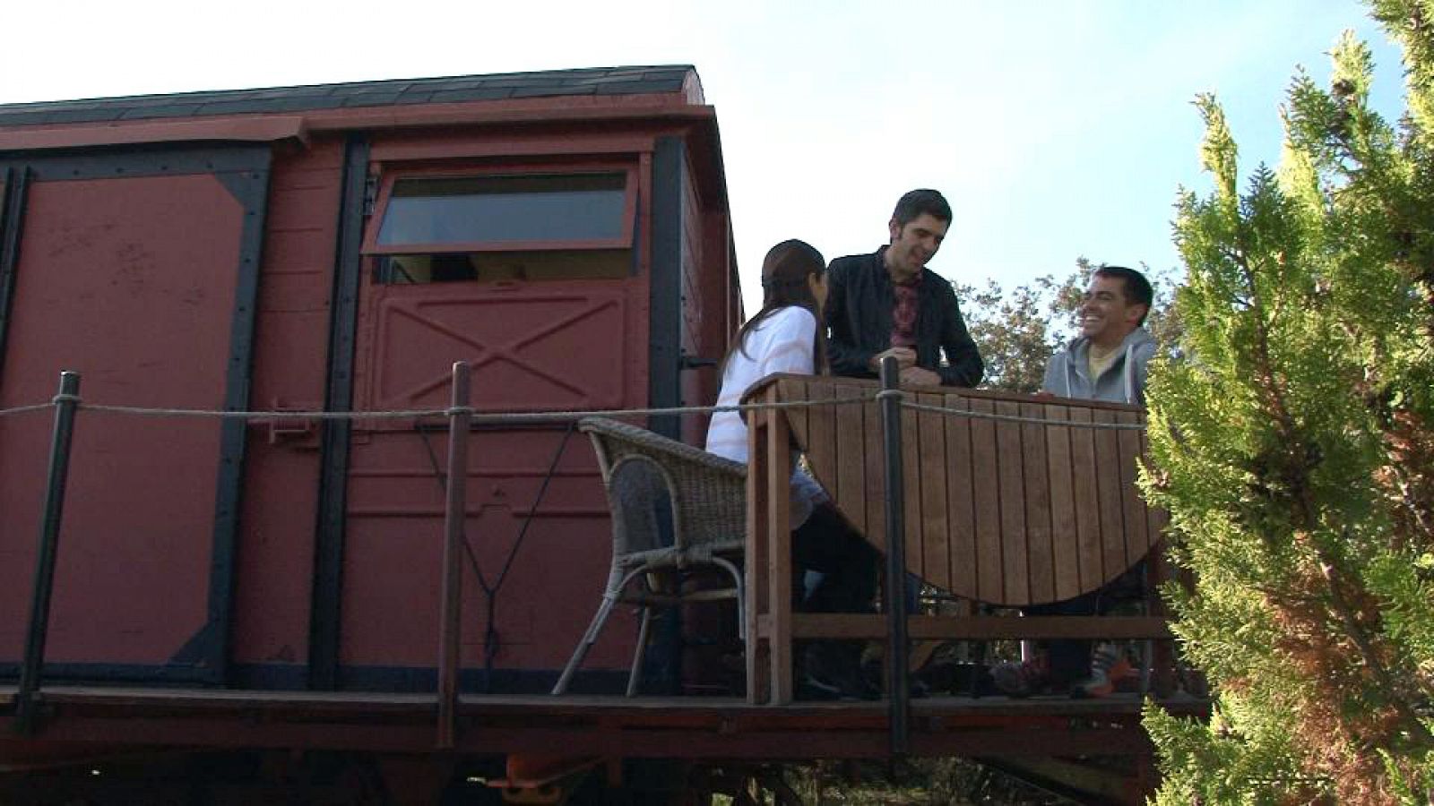 Una casa en un vagón de tren