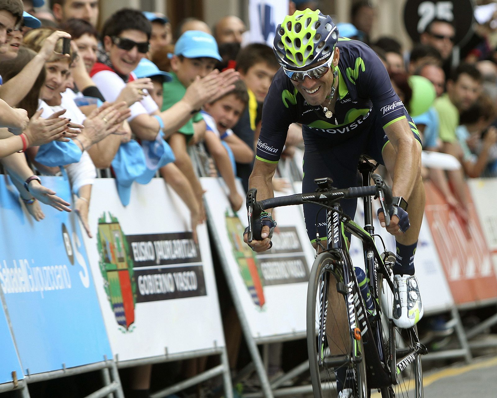 El ciclista del Movistar Alejandro Valverde, en la pasada Vuelta al País Vasco.