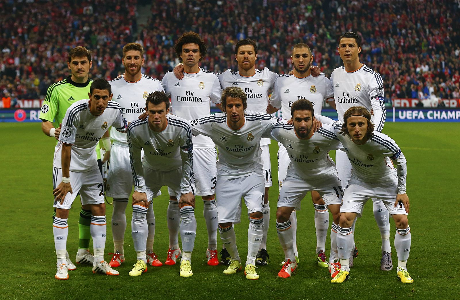 Los once jugadores que Ancelotti alineó de inicio en Munich.
