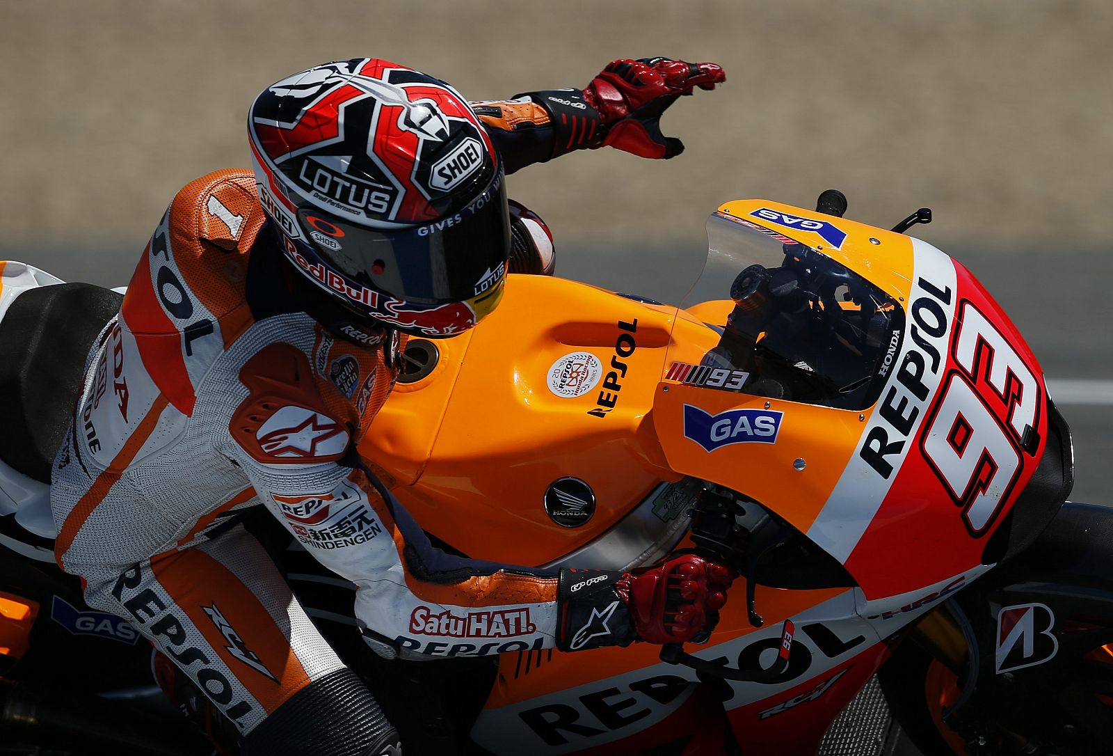 Marc Marquez, en los entrenamientos de Jerez