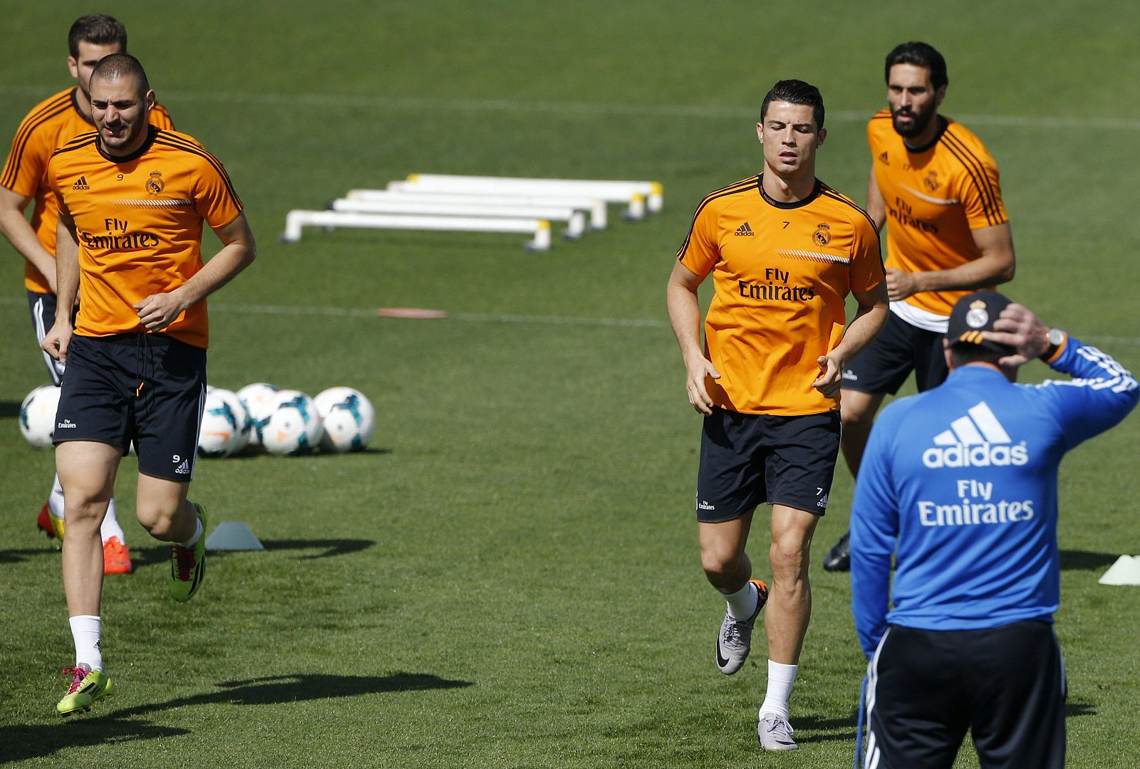 Cristiano Ronaldo, en un entrenamiento.