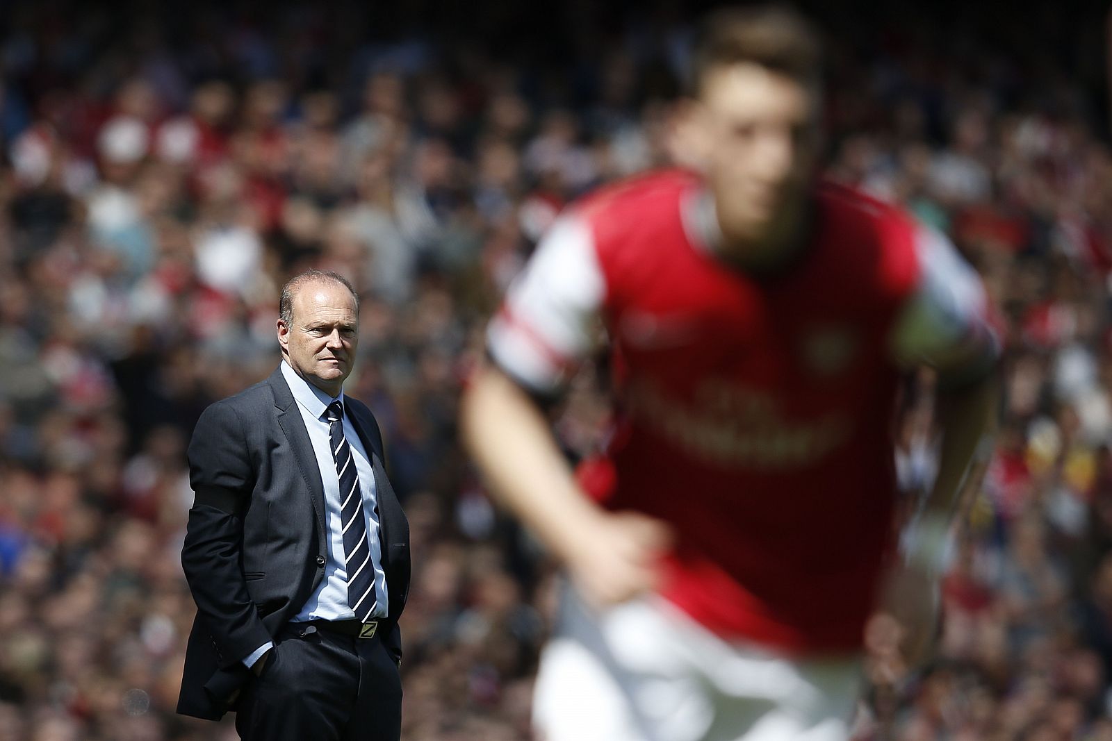 Imagen del entrenador Pepe Mal durante su etapa en el West Bromwich Albion.