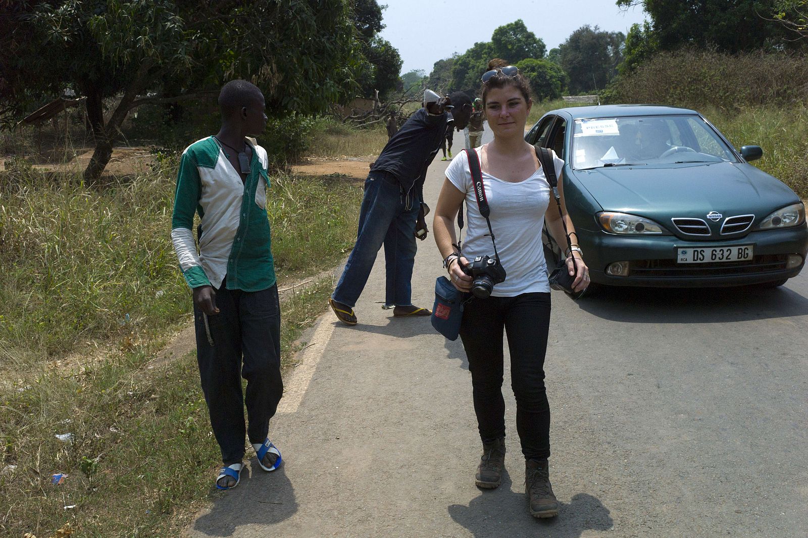 Fotografía de la periodista Camille Lepage, tomada en Damara, al norte de Bangui (República Centroafricana), el 21 de febrero