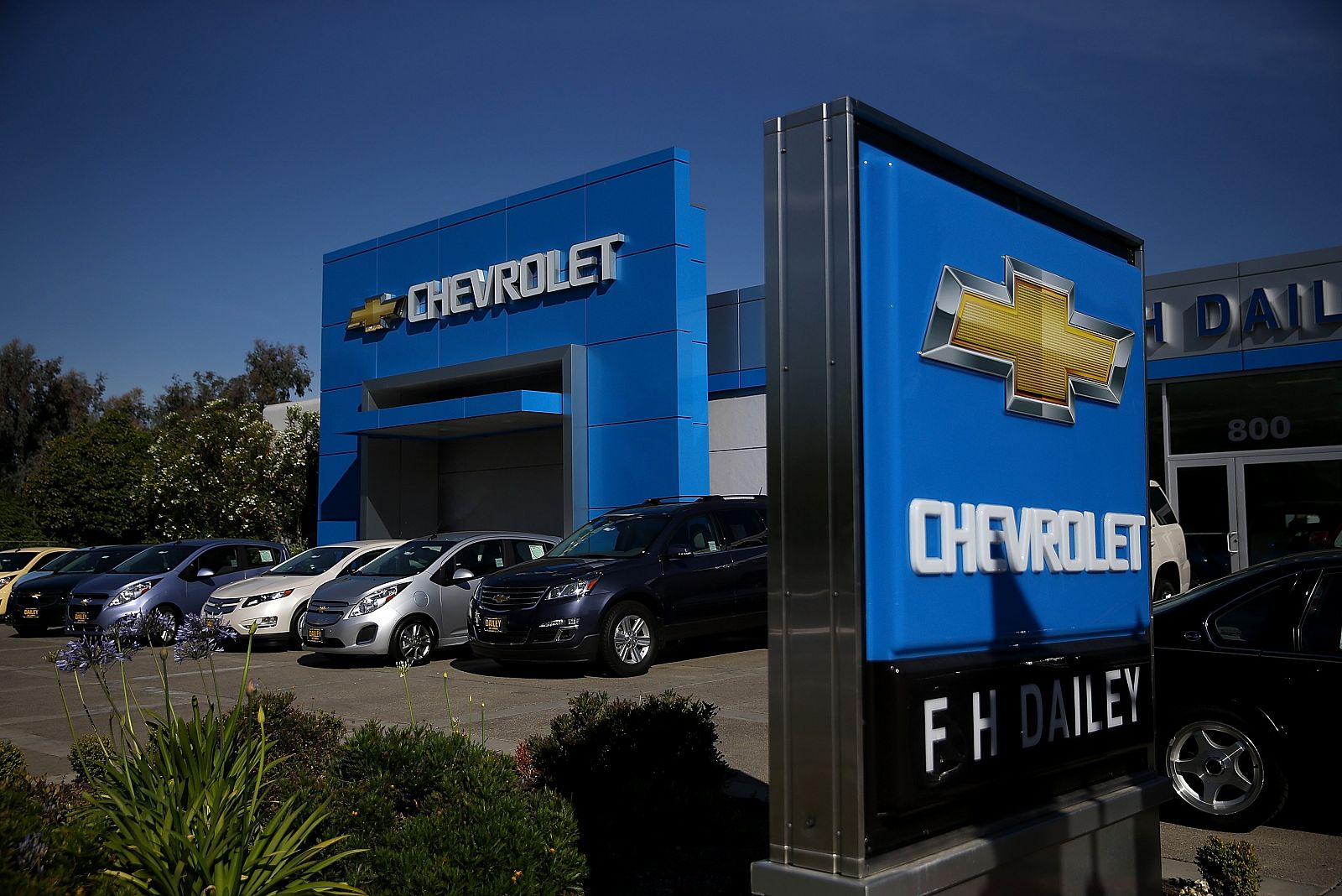 Un concesionario de Chevrolet en San Leandro, California