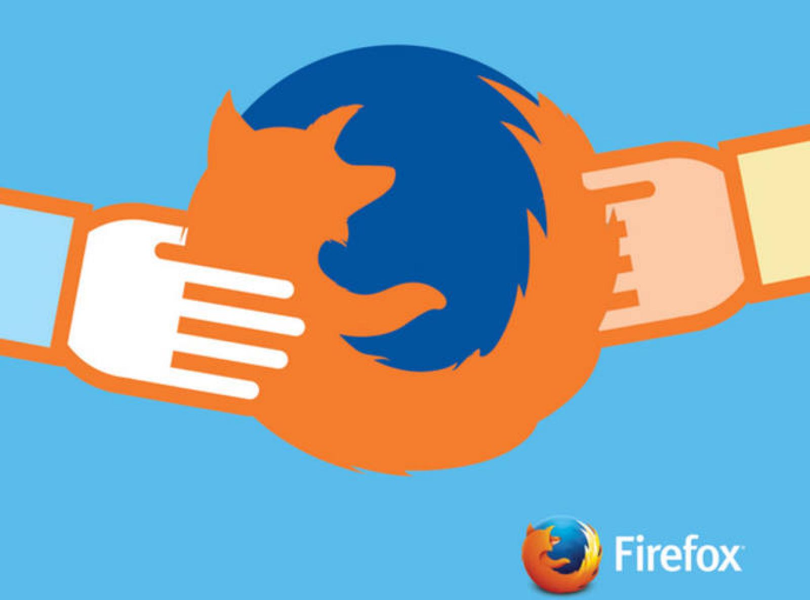  Infografía con el logo de Firefox.