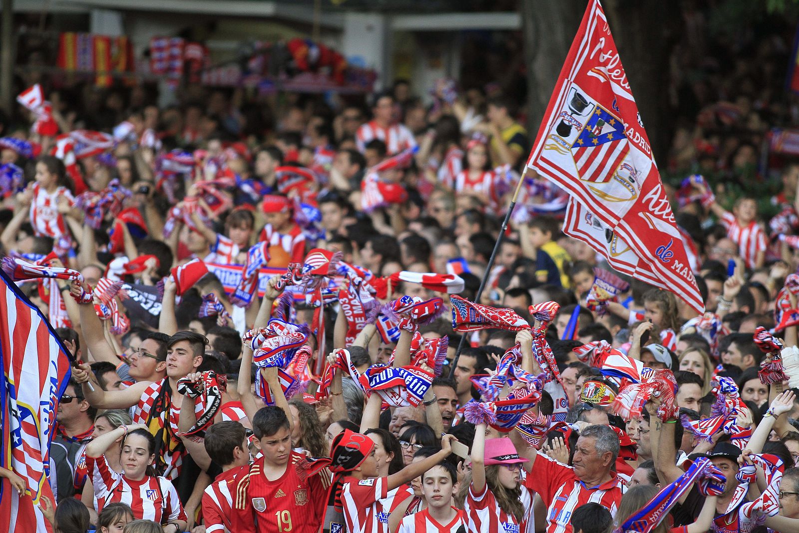 La afición del Atlético de Madrid.