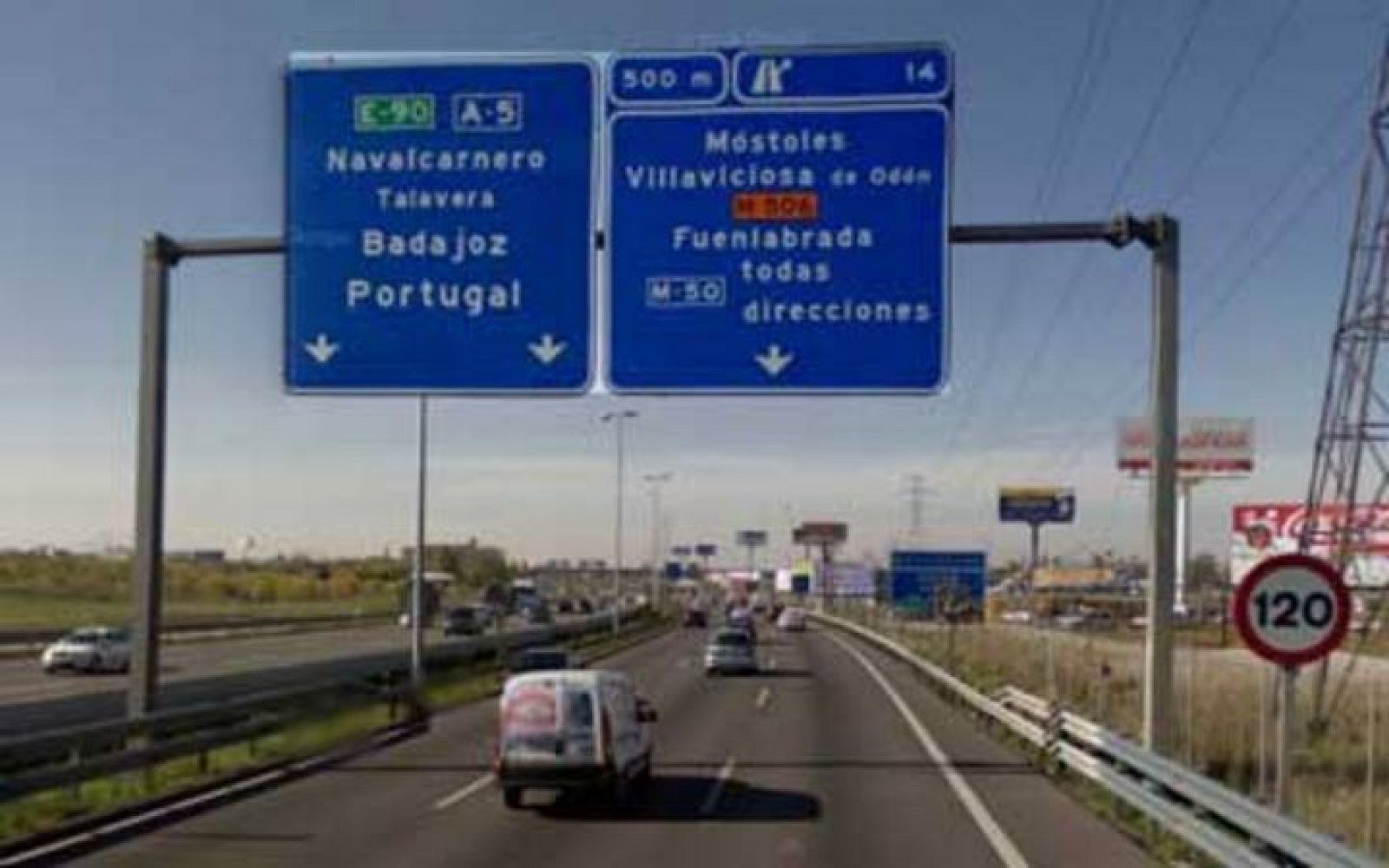 Imagen de la Autovía de Extremadura