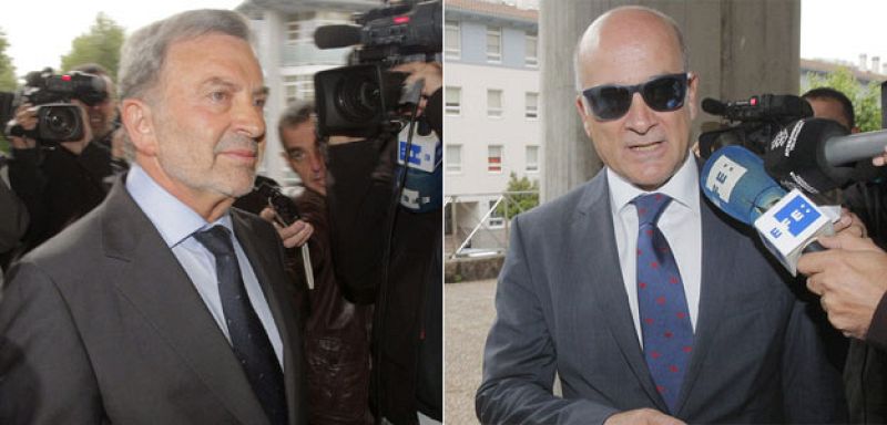 El presidente de Adif en 2011, Antonio González Marín, y el responsable de la seguridad en la circulación, Andrés Cortabitarte.