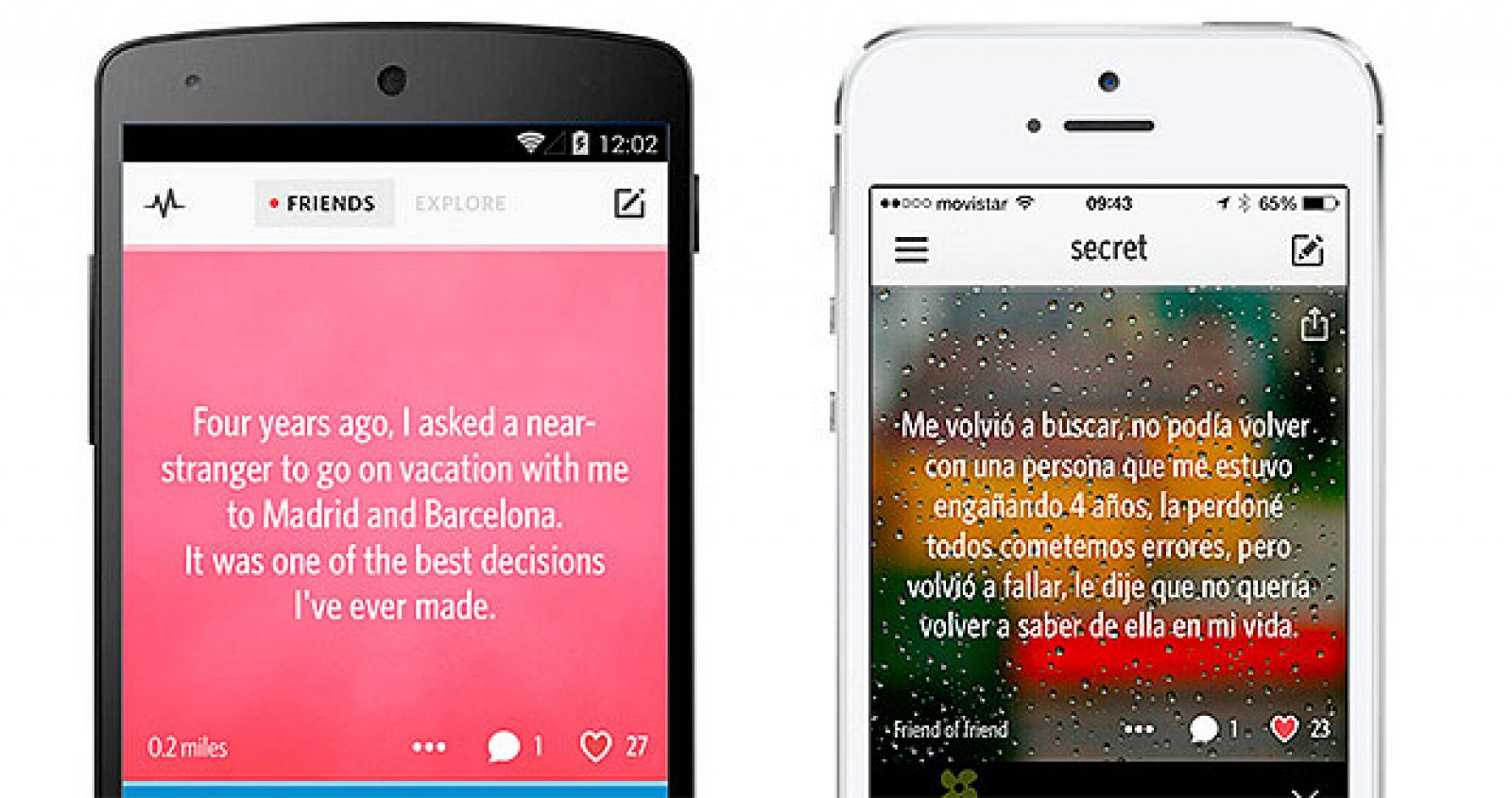 La aplicación Secret permite lanzar rumores y cotilleos entre conocidos