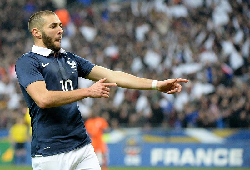 Imagen de archivo del delantero francés Karim Benzema.