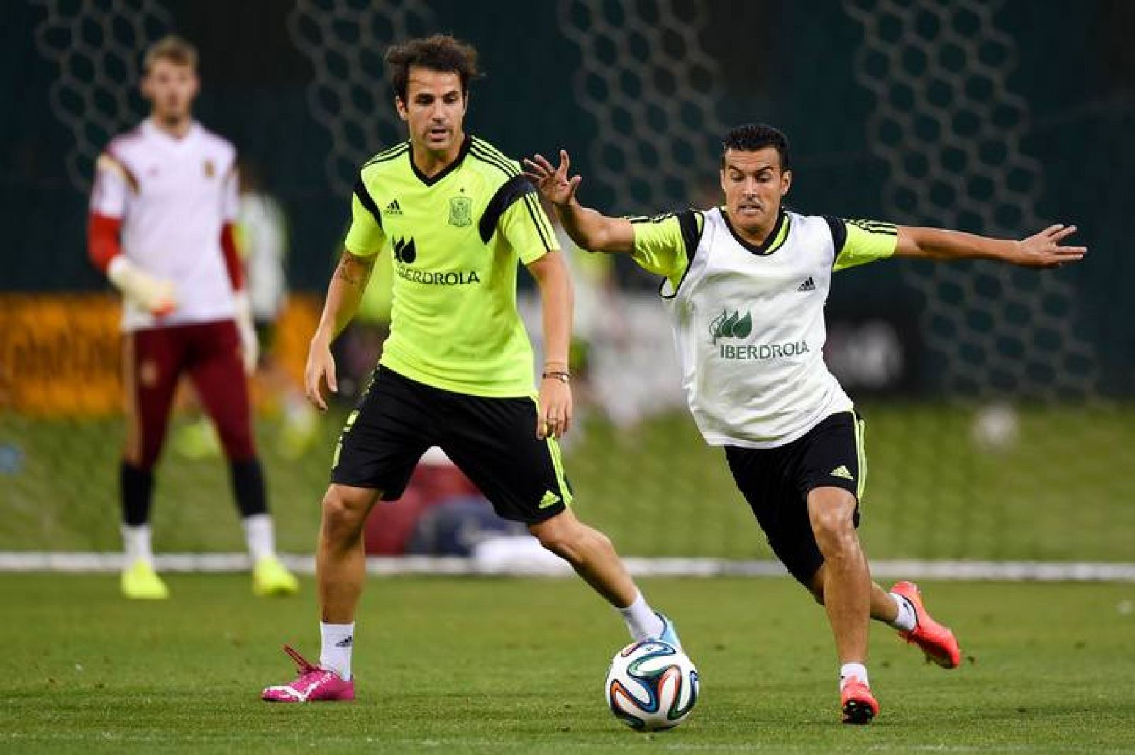 Entrenamiento de la selección española