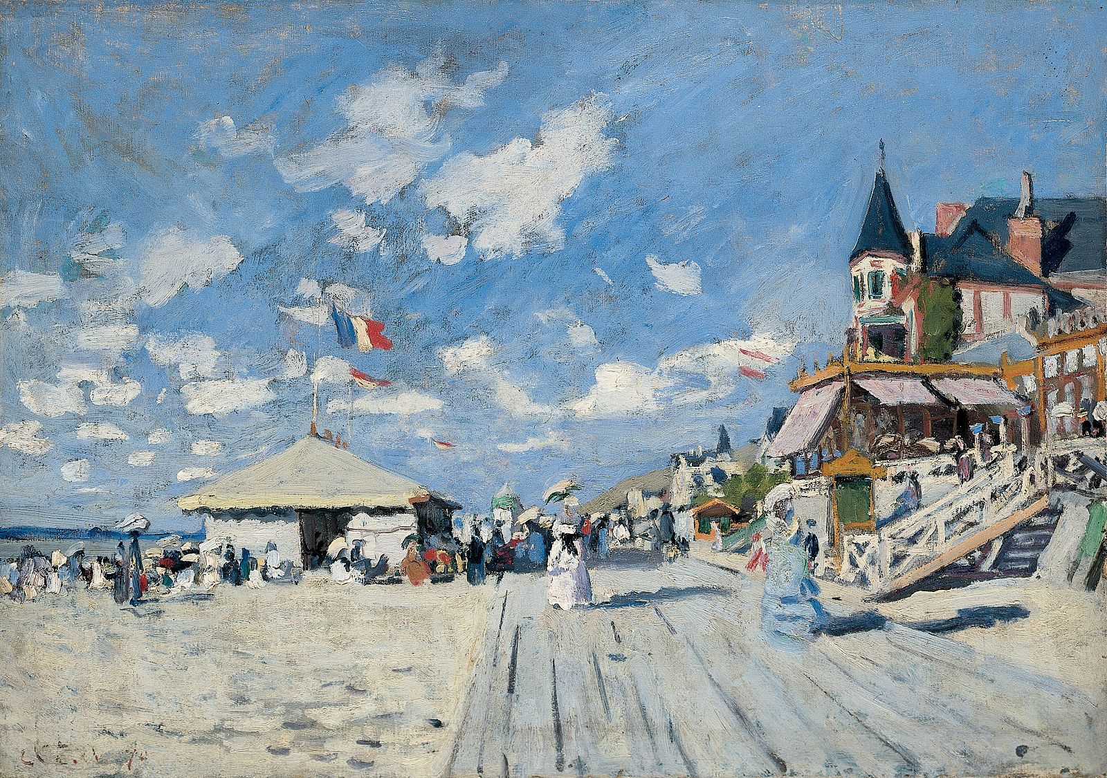 'El paseo marítimo en Trouville' (Claude Monet) Colección privada.