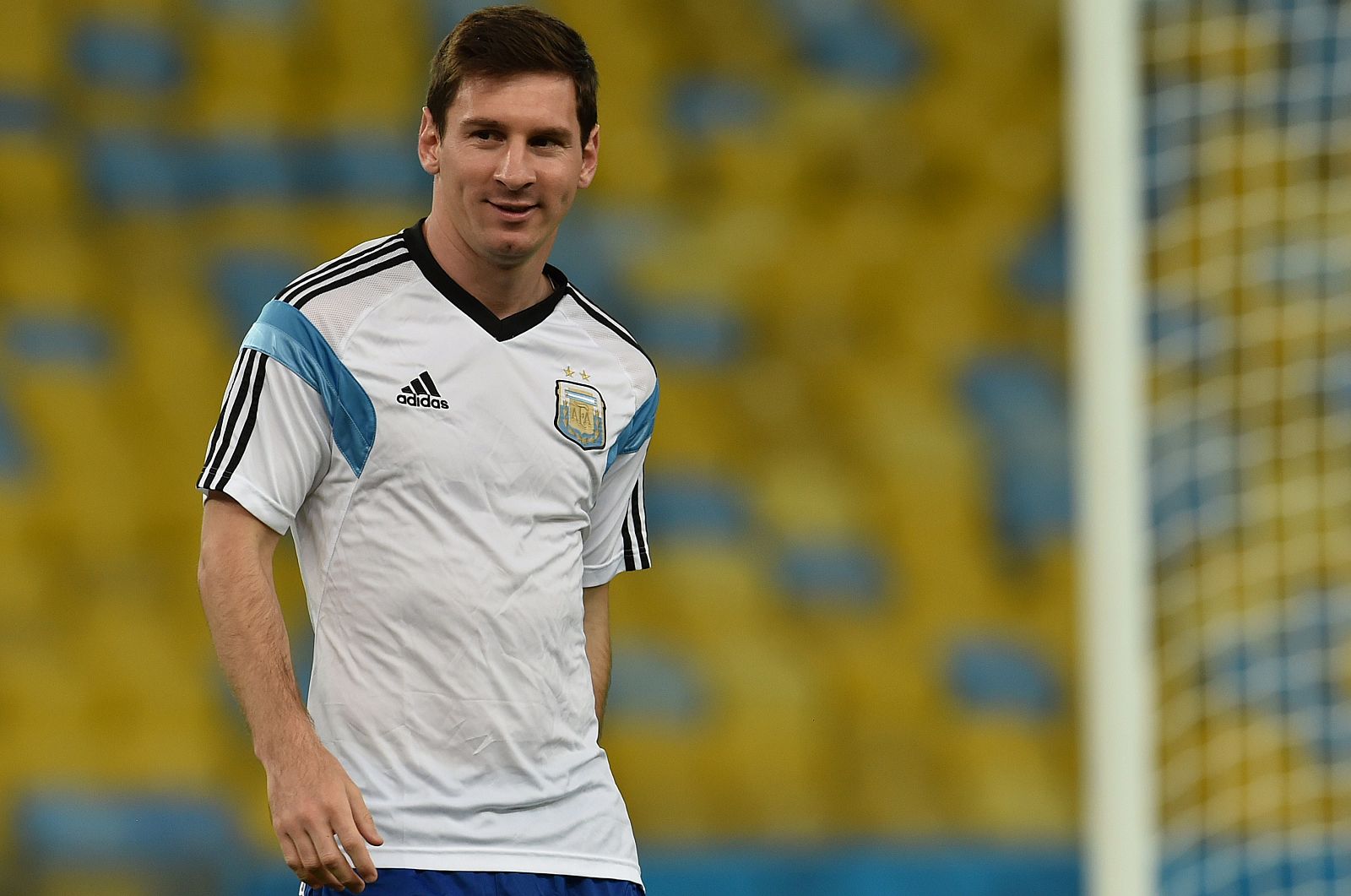 Messi, en el entrenamiento de Argentina en Maracaná de este sábado.
