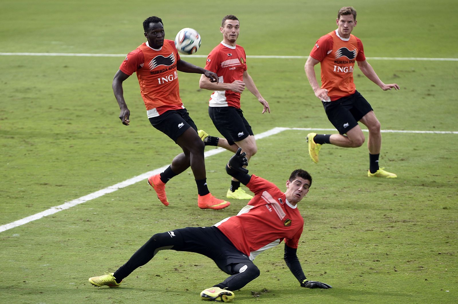 Entrenamiento de la selección de Bélgica