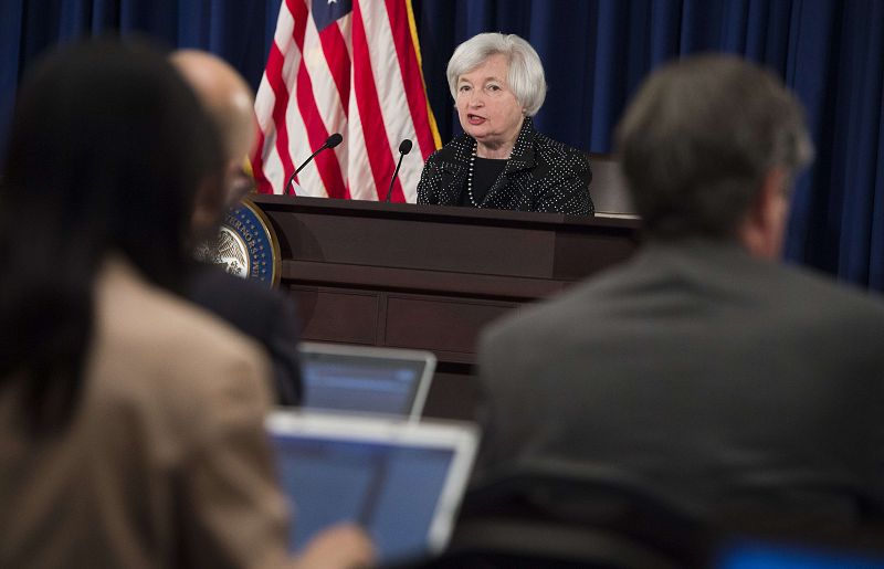 La presidenta de la Reserva Federal, Janet Yellen
