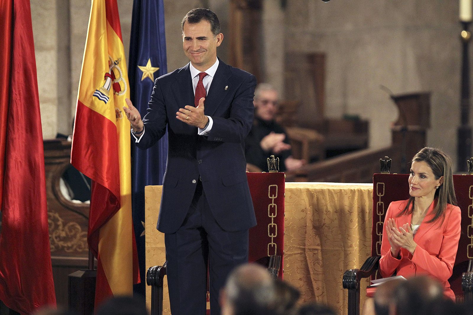 El rey Felipe VI en uno de sus últimos actos como príncipe de Asturias