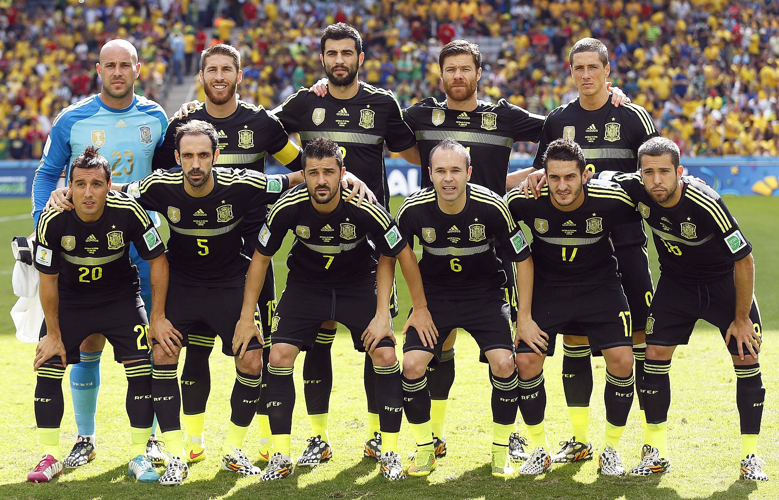 El once inicial de España ante Australia