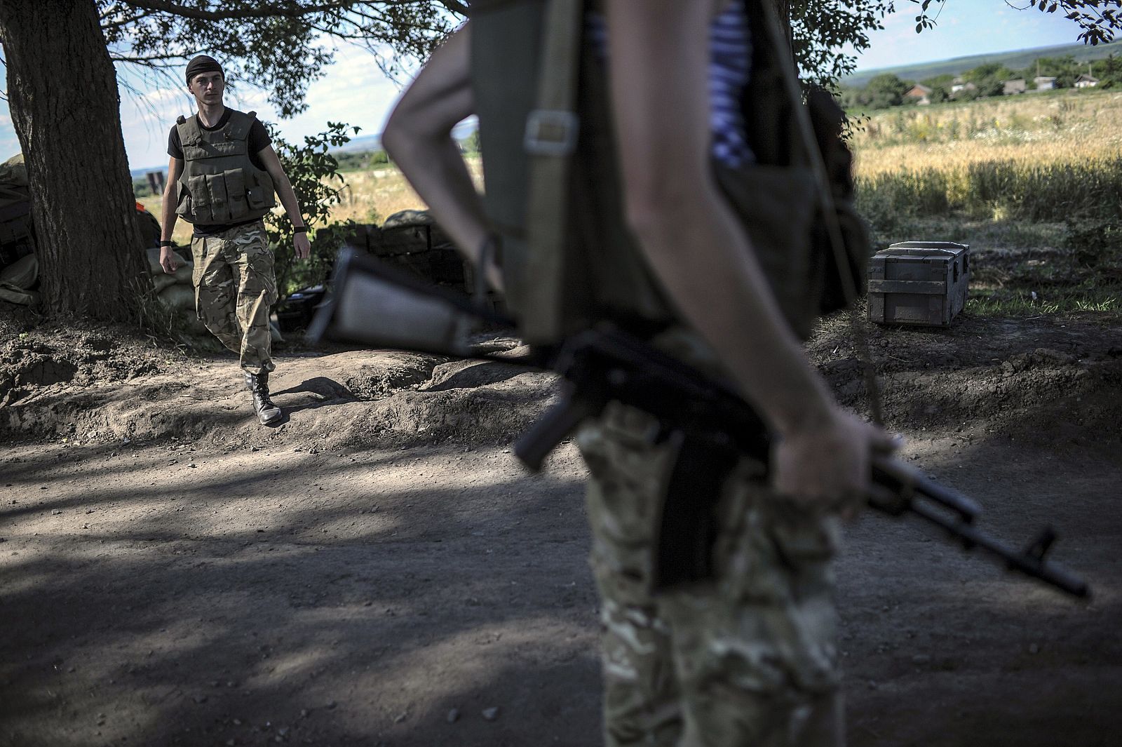 Fuerzas ucranianas en Slaviansk, el 3 de junio