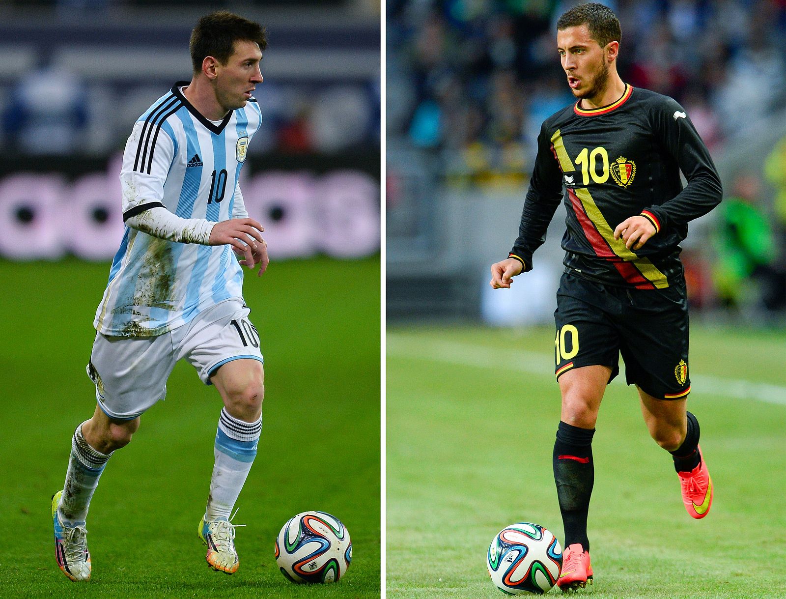 Messi y Hazard