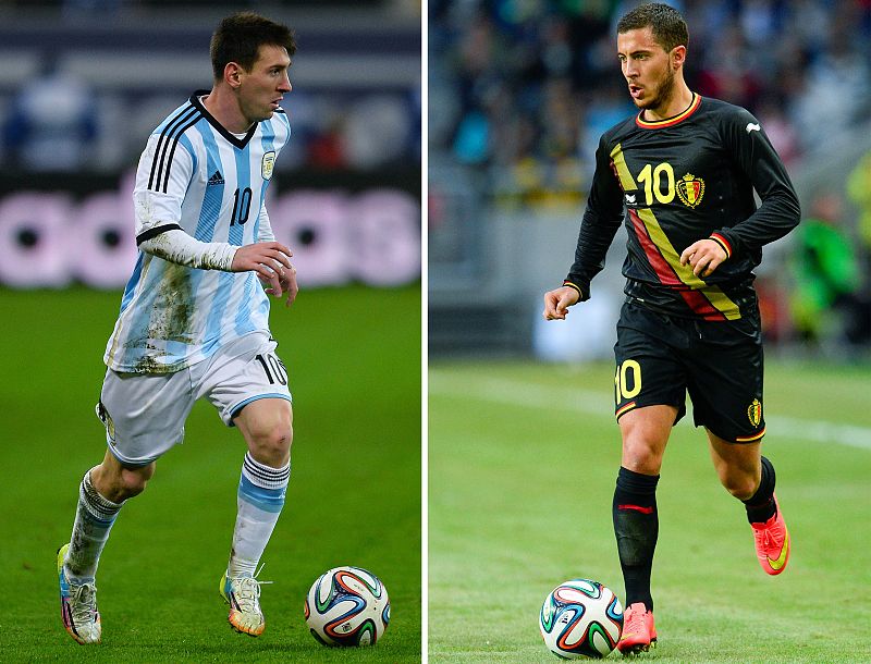 Messi y Hazard