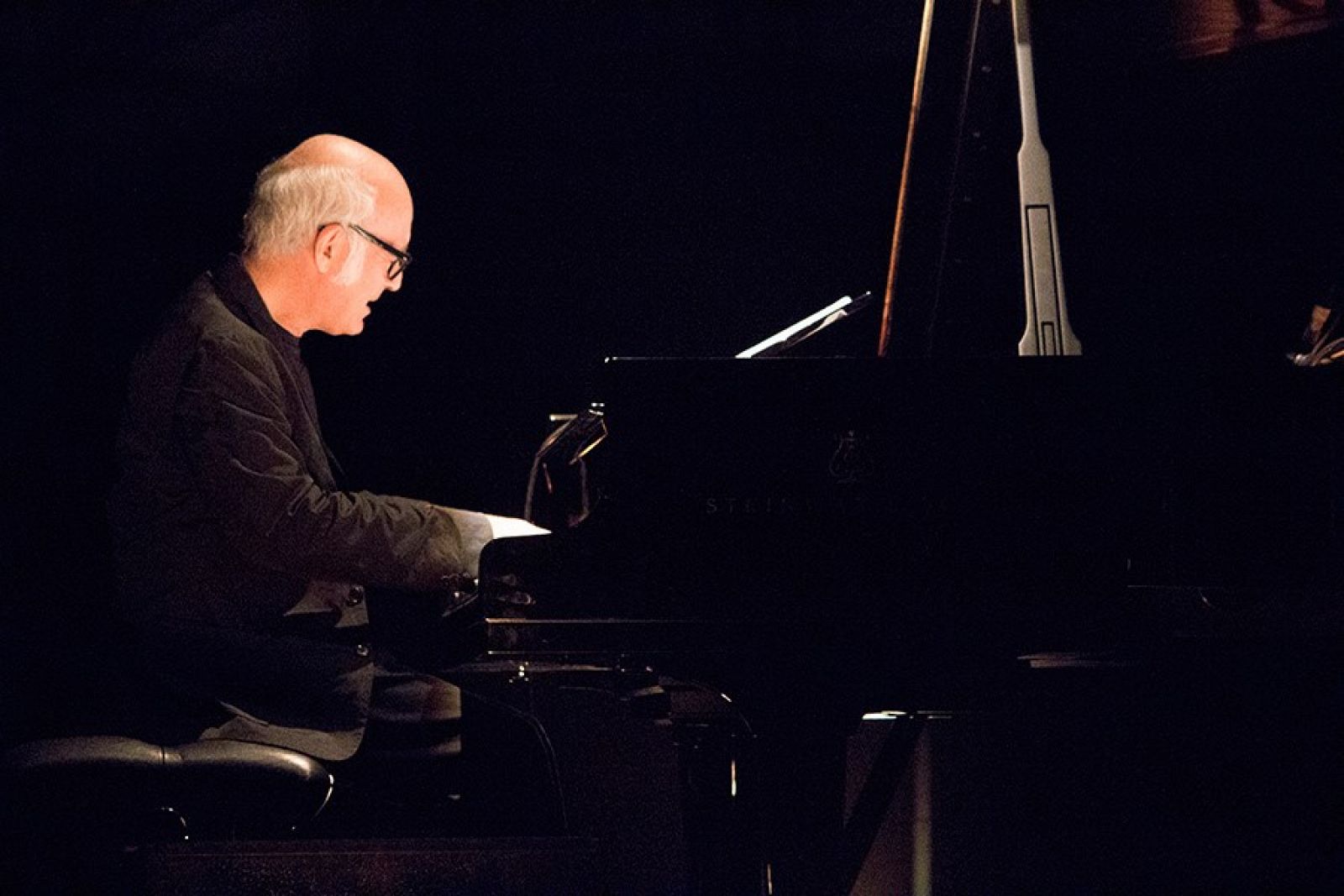 El pianista Ludovico Einaudi, durante su actuación en el Circo Price de Madrid