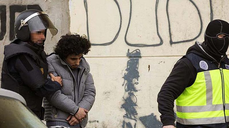 Imágenes de archivo de la desarticulación de una célula yihadista en Melilla