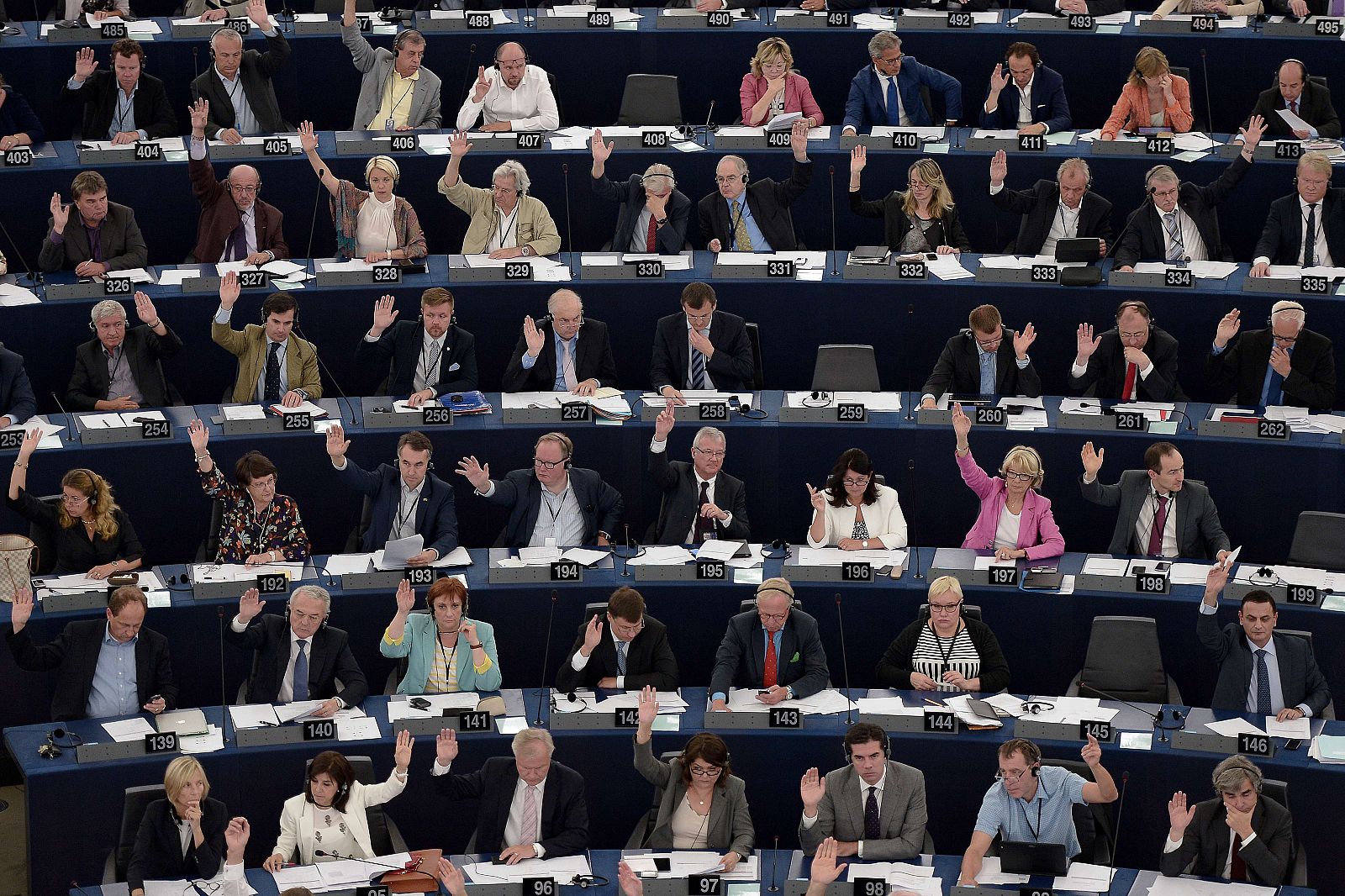 Votación en el Parlamento Europeo