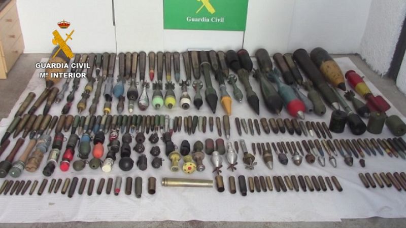 La Guardia Civil incauta uno de los mayores arsenales de armas a nivel nacional