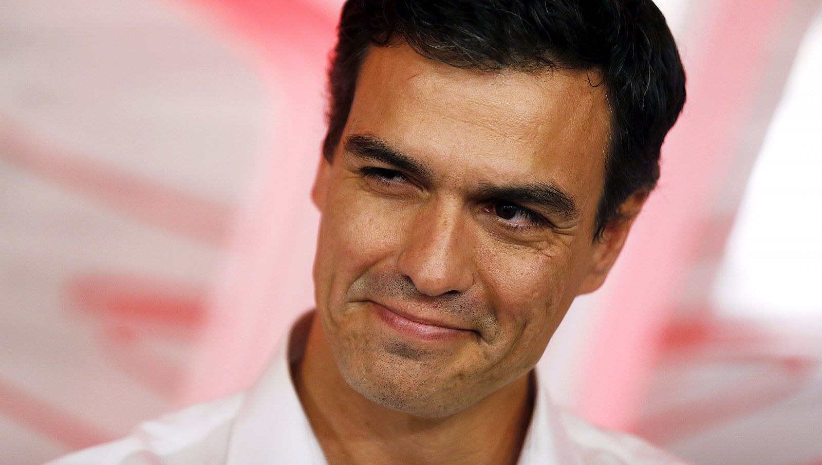 New secretary general of Spain's Socialist Party Sanchez looks on after being elected to replace outgoing leader Rubalcaba, at PSOE's headquarters in Madrid