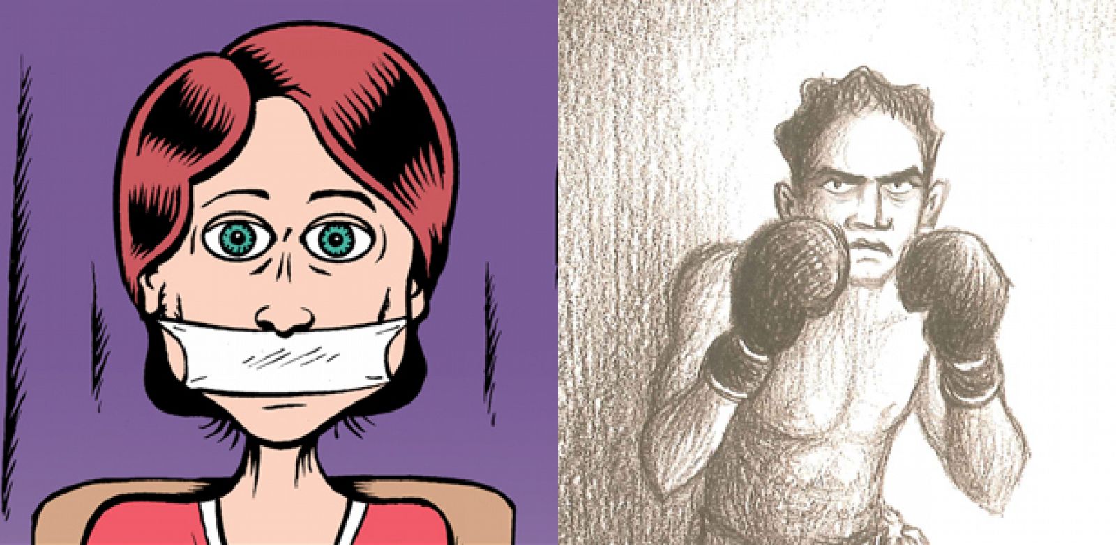 Las versiones en cómic de Margaret Sanger y Victor Young Pérez