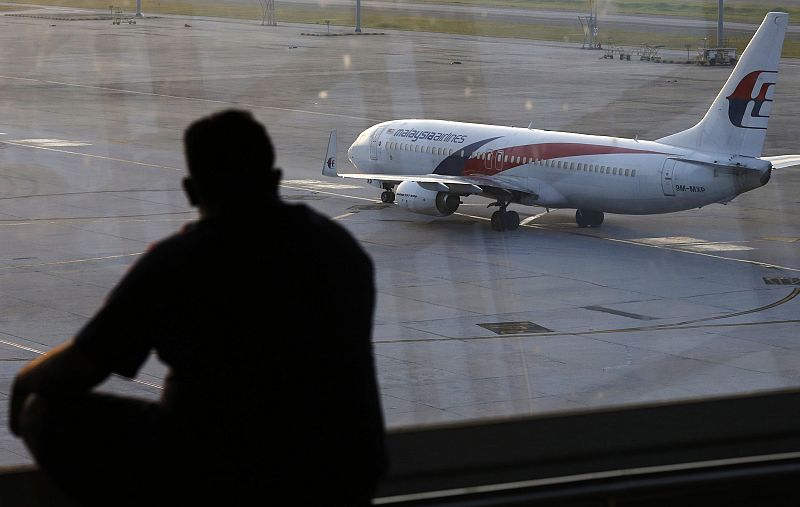 Un avión de Malaysia Airlines en el aeropuerto de la capital de Malasia, Kuala Lumpur.